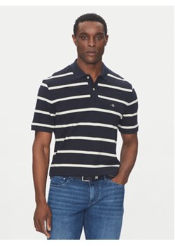 Gant Polo 2014022 Granatowy Regular Fit ze sklepu MODIVO w kategorii T-shirty męskie - zdjęcie 178807026