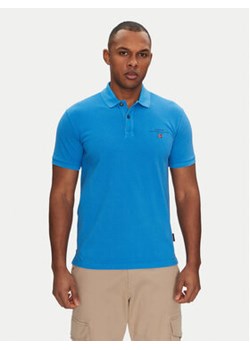 Napapijri Polo Elbas NP0A4GDL Niebieski Regular Fit ze sklepu MODIVO w kategorii T-shirty męskie - zdjęcie 178807028