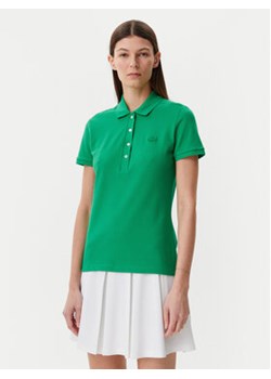 Lacoste Polo PF5462 Zielony Slim Fit ze sklepu MODIVO w kategorii Bluzki damskie - zdjęcie 178807158