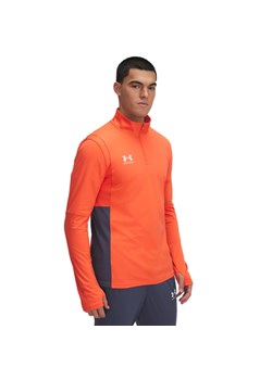 Męski longsleeve treningowy Under Armour UA M\'s Challenger Midlayer - pomarańczowy ze sklepu Sportstylestory.com w kategorii T-shirty męskie - zdjęcie 178810097