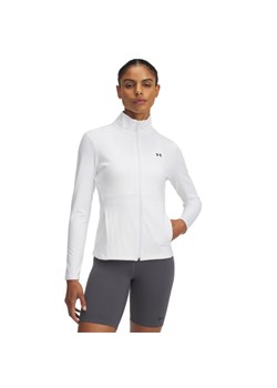Damski longsleeve treningowy rozpinany Under Armour Motion Jacket Emea - biały ze sklepu Sportstylestory.com w kategorii Bluzki damskie - zdjęcie 178810108