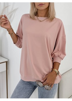 bluzka tejas pudrowy róż one size ze sklepu UBRA w kategorii Bluzki damskie - zdjęcie 178814208