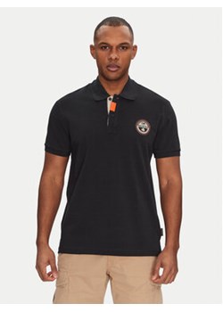 Napapijri Polo E-Clanis NP0A4ID39411 Czarny Regular Fit ze sklepu MODIVO w kategorii T-shirty męskie - zdjęcie 178814428