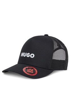 HUGO Czapka z daszkiem Marsel-Trucker 50535942 Czarny ze sklepu MODIVO w kategorii Czapki z daszkiem damskie - zdjęcie 178814715