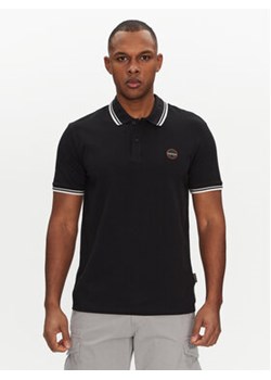 Napapijri Polo E-Macas NP0A4ID59411 Czarny Regular Fit ze sklepu MODIVO w kategorii T-shirty męskie - zdjęcie 178816687