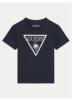 Guess T-Shirt L5GI29 J1314 Granatowy Regular Fit ze sklepu MODIVO w kategorii T-shirty chłopięce - zdjęcie 178817379