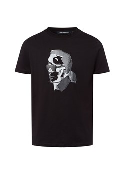 KARL LAGERFELD Koszulka męska Mężczyźni Bawełna czarny nadruk ze sklepu vangraaf w kategorii T-shirty męskie - zdjęcie 178818395