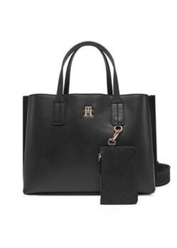 Tommy Hilfiger Torebka Th Distinct Mini Tote AW0AW17192 Czarny ze sklepu MODIVO w kategorii Torby Shopper bag - zdjęcie 178820886