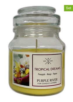 Purple River Świece zapachowe (2 szt.) &quot;Tropical Dreams&quot; - 2 x 113 g ze sklepu Limango Polska w kategorii Świece i dyfuzory - zdjęcie 178824865