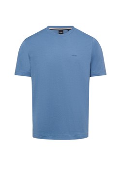 BOSS T-shirt męski Mężczyźni Bawełna niebieski jednolity ze sklepu vangraaf w kategorii T-shirty męskie - zdjęcie 178826908