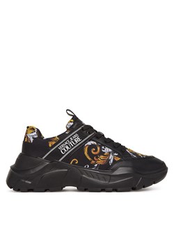 Sneakersy Versace Jeans Couture 78YA3SC2 Czarny ze sklepu eobuwie.pl w kategorii Buty sportowe męskie - zdjęcie 178830447