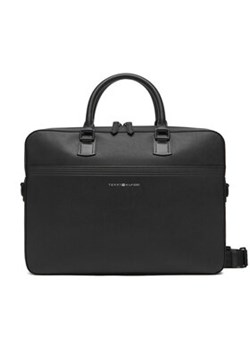 Tommy Hilfiger Torba na laptopa Th Business Leather Comp Bag AM0AM13214 Czarny ze sklepu MODIVO w kategorii Torby na laptopa - zdjęcie 178831397