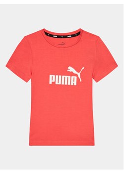 Puma T-Shirt Ess Logo 587029 Czerwony Regular Fit ze sklepu MODIVO w kategorii T-shirty chłopięce - zdjęcie 178835739