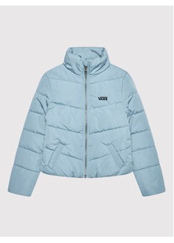 Vans Kurtka zimowa Foundry Puffer VN0A53PL Błękitny Regular Fit ze sklepu MODIVO w kategorii Kurtki dziewczęce - zdjęcie 178837249