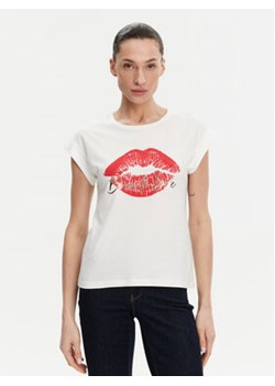 Morgan T-Shirt 251-DVALA Biały Regular Fit ze sklepu MODIVO w kategorii Bluzki damskie - zdjęcie 178848938
