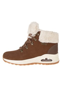 Skechers Skórzane botki &quot;Uno Rugged&quot; w kolorze brązowym ze sklepu Limango Polska w kategorii Śniegowce damskie - zdjęcie 178853069