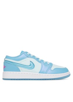 Nike Sneakersy Air Jordan 1 Low FN7366 Błękitny ze sklepu MODIVO w kategorii Buty sportowe dziecięce - zdjęcie 178855007