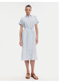 Tommy Hilfiger Sukienka koszulowa Ess WW0WW44653 Błękitny Regular Fit ze sklepu MODIVO w kategorii Sukienki - zdjęcie 178856597