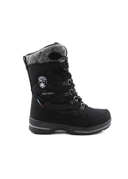Śniegowce dziecięce z membraną i softshell - AMERICAN CLUB SN14/23, czarne ze sklepu ulubioneobuwie w kategorii Buty zimowe dziecięce - zdjęcie 178865366