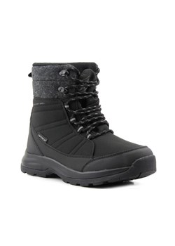 Śniegowce, buty zimowe damskie z materiałem Softshell - DK TECH 2104, czarne ze sklepu ulubioneobuwie w kategorii Śniegowce damskie - zdjęcie 178872118