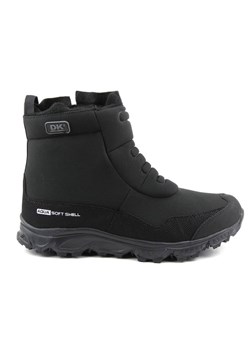 Śniegowce męskie na suwak - DK Softshell 15080, czarne ze sklepu ulubioneobuwie w kategorii Buty zimowe męskie - zdjęcie 178874716