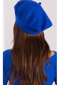 Beret damski kobaltowy AT-CZ-231305.85P, Kolor kobaltowy-wzór, Rozmiar uniwersalny, WOOL FASHION ITALIA ze sklepu Primodo w kategorii Czapki zimowe damskie - zdjęcie 178878865