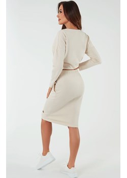 Spódnica midi beżowa Stella, Kolor beżowy, Rozmiar S, Italian Fashion ze sklepu Intymna w kategorii Spódnice - zdjęcie 178879059