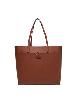 Torebka LAUREN RALPH LAUREN 431960183001 Brązowy ze sklepu eobuwie.pl w kategorii Torby Shopper bag - zdjęcie 178890065