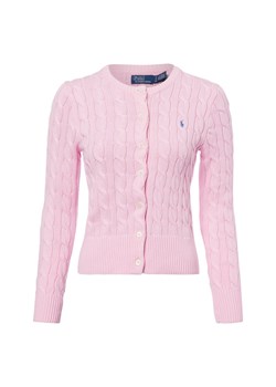 Polo Ralph Lauren Kardigan damski Kobiety Bawełna brudny róż jednolity ze sklepu vangraaf w kategorii Swetry damskie - zdjęcie 178899466
