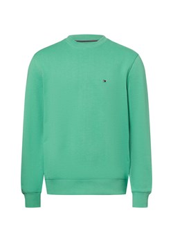 Tommy Hilfiger Bluza męska Mężczyźni Bawełna groszkowy jednolity ze sklepu vangraaf w kategorii Bluzy męskie - zdjęcie 178899478