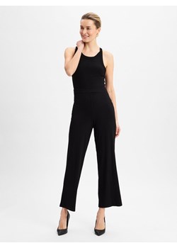 EDITED Kombinezon damski - Remi Kobiety wiskoza czarny jednolity ze sklepu vangraaf w kategorii Kombinezony damskie - zdjęcie 178899566