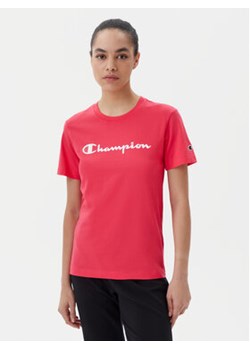 Champion T-Shirt 118090 Koralowy Slim Fit ze sklepu MODIVO w kategorii Bluzki damskie - zdjęcie 178902007