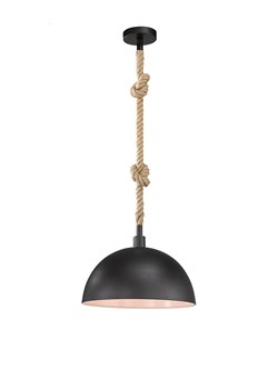 FISCHER &amp; HONSEL Lampa wisząca w kolorze czarnym - Ø 40 cm ze sklepu Limango Polska w kategorii Oświetlenie - zdjęcie 178902995