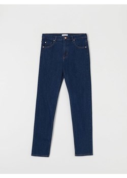 Sinsay - Jeansy straight mid waist - niebieski ze sklepu Sinsay w kategorii Jeansy damskie - zdjęcie 178911578