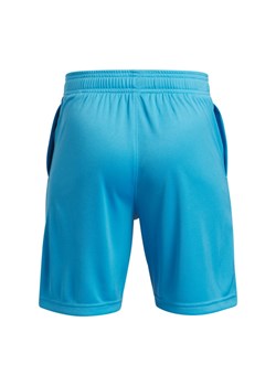 Chłopięce spodenki treningowe Under Armour UA Tech Logo Shorts - niebieskie ze sklepu Sportstylestory.com w kategorii Spodenki męskie - zdjęcie 178911735