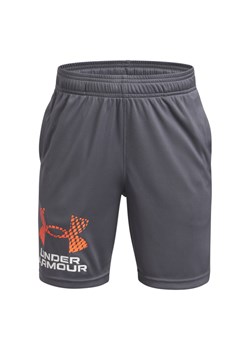 Chłopięce spodenki treningowe Under Armour UA Tech Logo Shorts - szare ze sklepu Sportstylestory.com w kategorii Spodenki męskie - zdjęcie 178911737