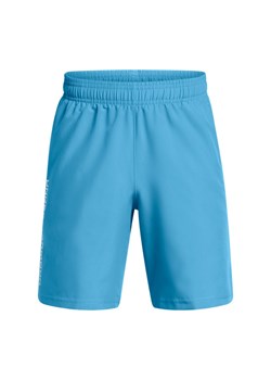 Chłopięce spodenki treningowe Under Armour UA Tech Woven Wordmark Short - granatowe ze sklepu Sportstylestory.com w kategorii Spodenki chłopięce - zdjęcie 178911757