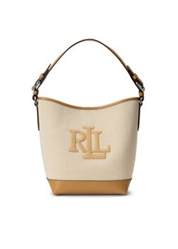 LAUREN RALPH LAUREN Torebka 431966757001 Beżowy ze sklepu MODIVO w kategorii Torby Shopper bag - zdjęcie 178913406