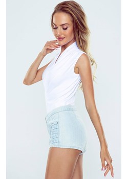 Eleganckie białe body damskie bluzka Jeny, Kolor biały, Rozmiar S, Eldar ze sklepu Intymna w kategorii Body damskie - zdjęcie 178915486