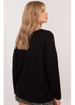 Czarny sweter oversize DHJ-BZ-19238.26, Kolor czarny, Rozmiar uniwersalny, ITALY MODA ze sklepu Intymna w kategorii Swetry damskie - zdjęcie 178915715