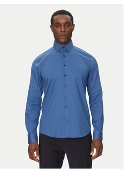 Calvin Klein Koszula K10K114298 Niebieski Slim Fit ze sklepu MODIVO w kategorii Koszule męskie - zdjęcie 178917497