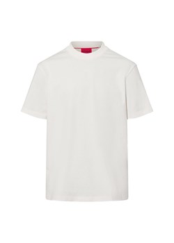HUGO Koszulka męska - Dapolino Mężczyźni Bawełna écru jednolity ze sklepu vangraaf w kategorii T-shirty męskie - zdjęcie 178936726