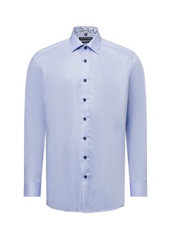 Finshley & Harding Męska koszula biznesowa - Easy Care Mężczyźni Modern Fit Bawełna jasnoniebieski jednolity ze sklepu vangraaf w kategorii Koszule męskie - zdjęcie 178936738