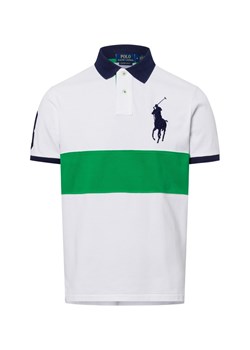 Polo Ralph Lauren Męska koszulka polo Mężczyźni Bawełna biały w paski - id: 757062-0001-09920 - marki Polo Ralph Lauren - 178936745 Polo Ralph Lauren Męska koszulka polo Mężczyźni Bawełna biały w paski ze sklepu vangraaf w kategorii T-shirty męskie - zdjęcie 178936745