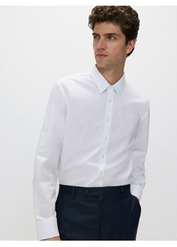 Reserved - Bawełniana koszula slim fit - biały ze sklepu Reserved w kategorii Koszule męskie - zdjęcie 178938036
