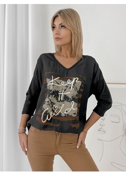 bluzka lynza grafitowa one size ze sklepu UBRA w kategorii Bluzki damskie - zdjęcie 178941947