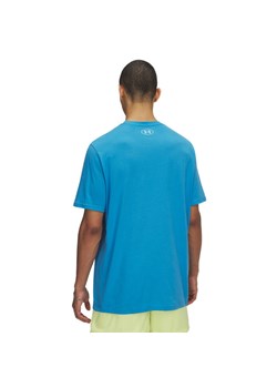 Męski t-shirt z nadrukiem Under Armour UA Gl Foundation Update SS - niebieski ze sklepu Sportstylestory.com w kategorii T-shirty męskie - zdjęcie 178945395