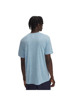 Męska koszulka do biegania Under Armour UA Launch Camo Shortsleeve - niebieska ze sklepu Sportstylestory.com w kategorii T-shirty męskie - zdjęcie 178945467