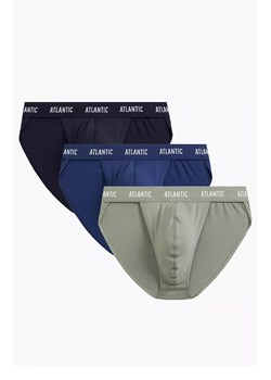 Atlantic 3-pack slipy męskie tanga 3MP-1576-GRA/NIEC/KHAJ, Kolor multicolour, Rozmiar S, ATLANTIC ze sklepu Primodo w kategorii Majtki męskie - zdjęcie 178947426