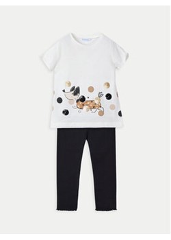 Mayoral Komplet t-shirt i legginsy 3706 Czarny Regular Fit ze sklepu MODIVO w kategorii Komplety dziewczęce - zdjęcie 178952365